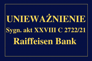 wyrok z Bankiem Raiffeisen Bank International