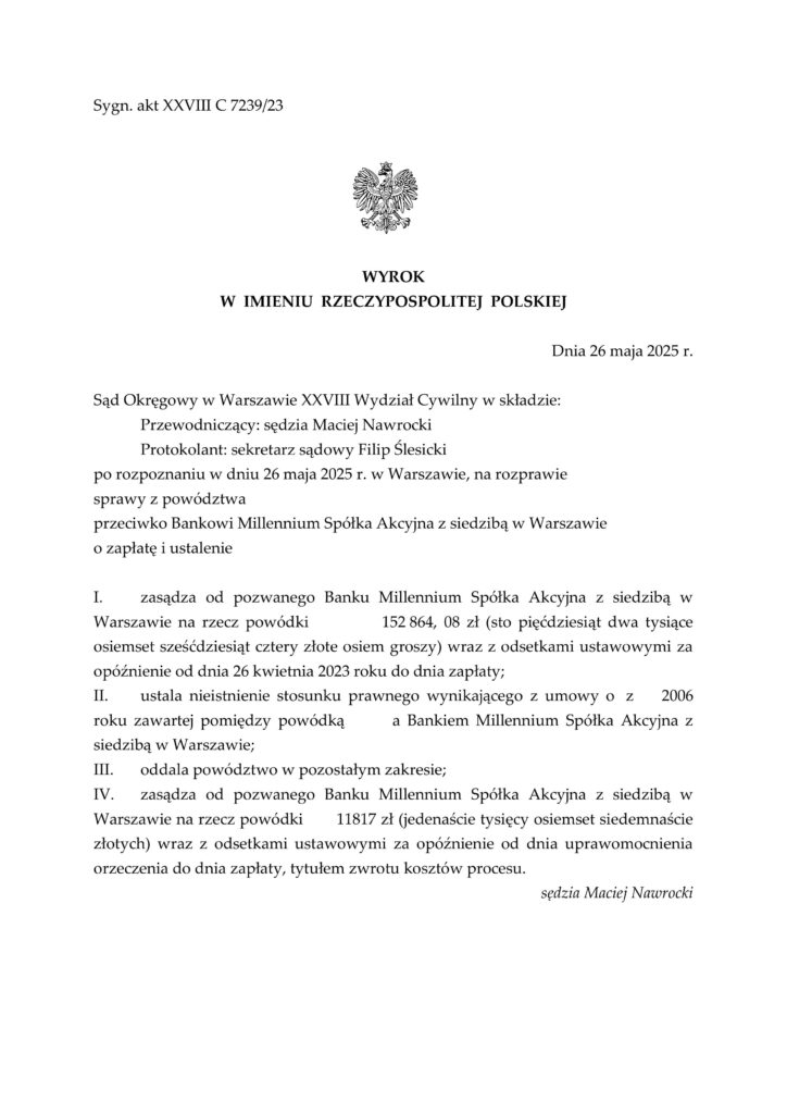 Sygn. akt XXVIII C 7239/23