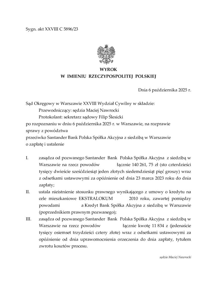 wyork z bankiem Santander Bank Polska 